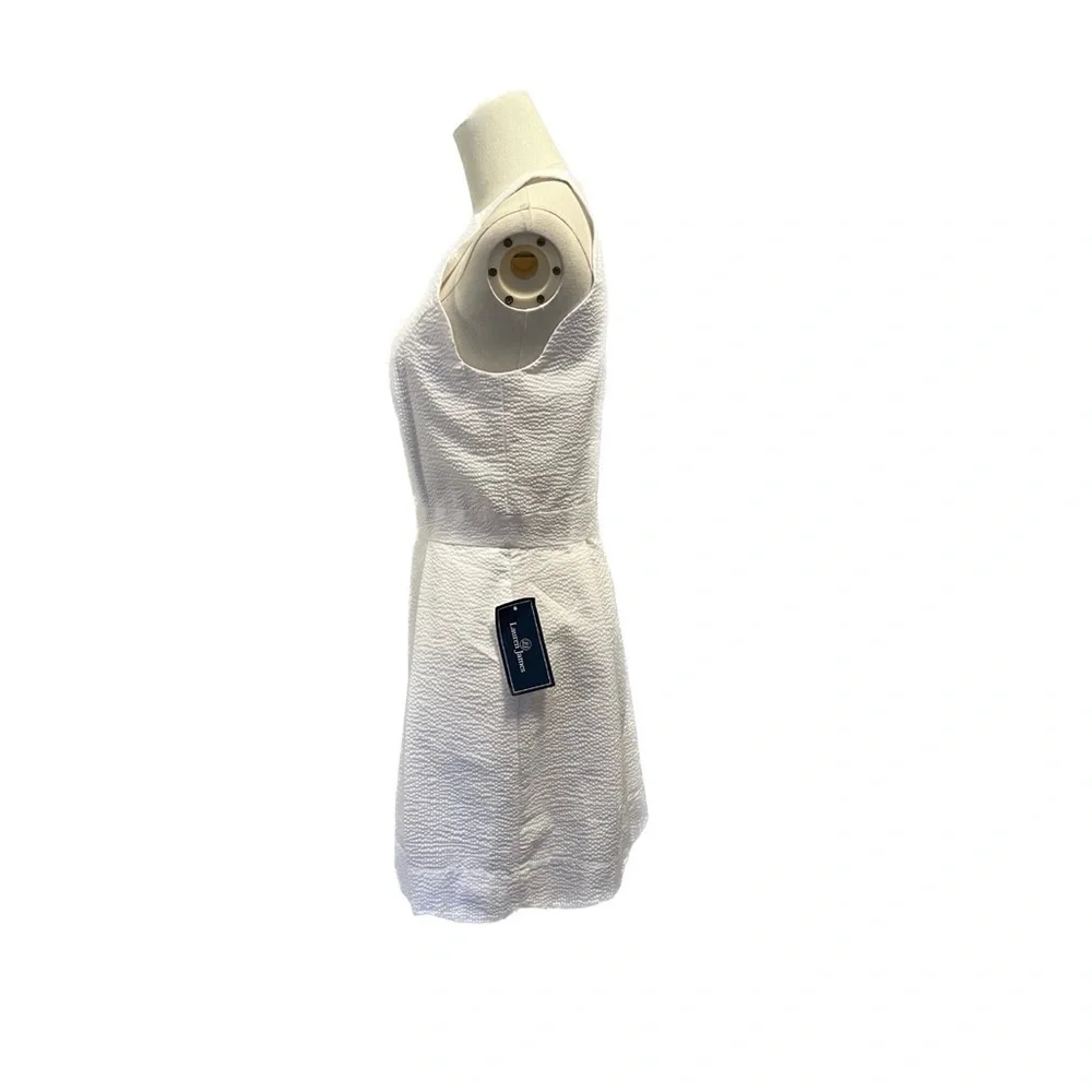 NWT lauren james mini dress lightweight elegant classy high neck open back - Picture 2 of 5